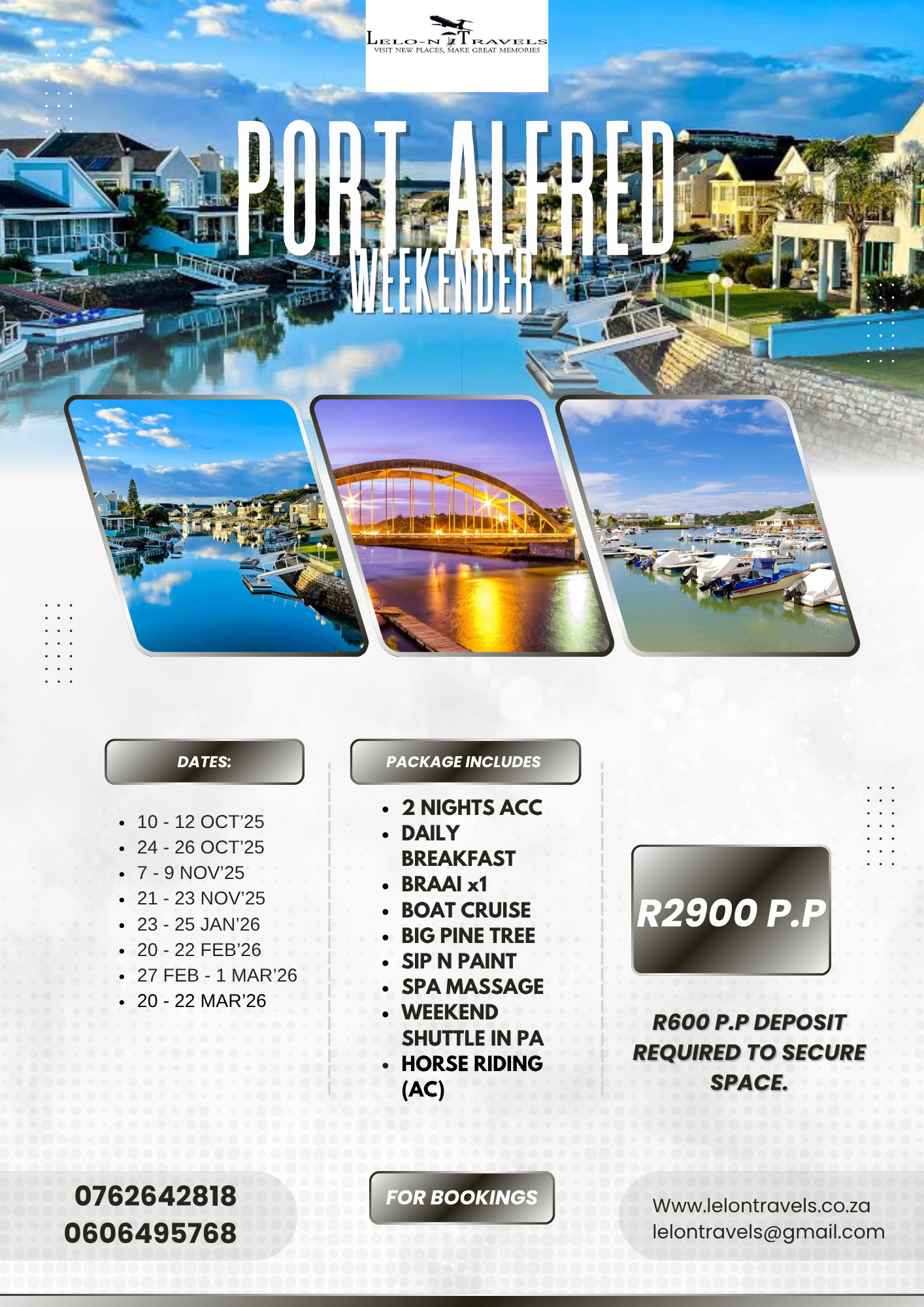 PORT ALFRED WEEKEDER